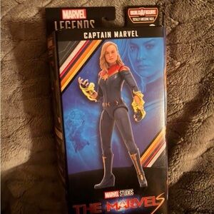Marvel Captain Marvel Figure - Blue, Red & Gold